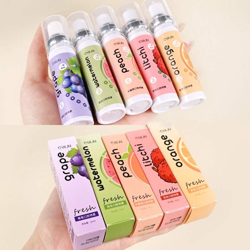 Xịt Thơm Miệng Cuiju, Lọ Xịt Miệng Thơm Cuiju Hoa Quả Giúp Miệng Luôn Thơm Mát Dài Lâu - 22ml - Kim