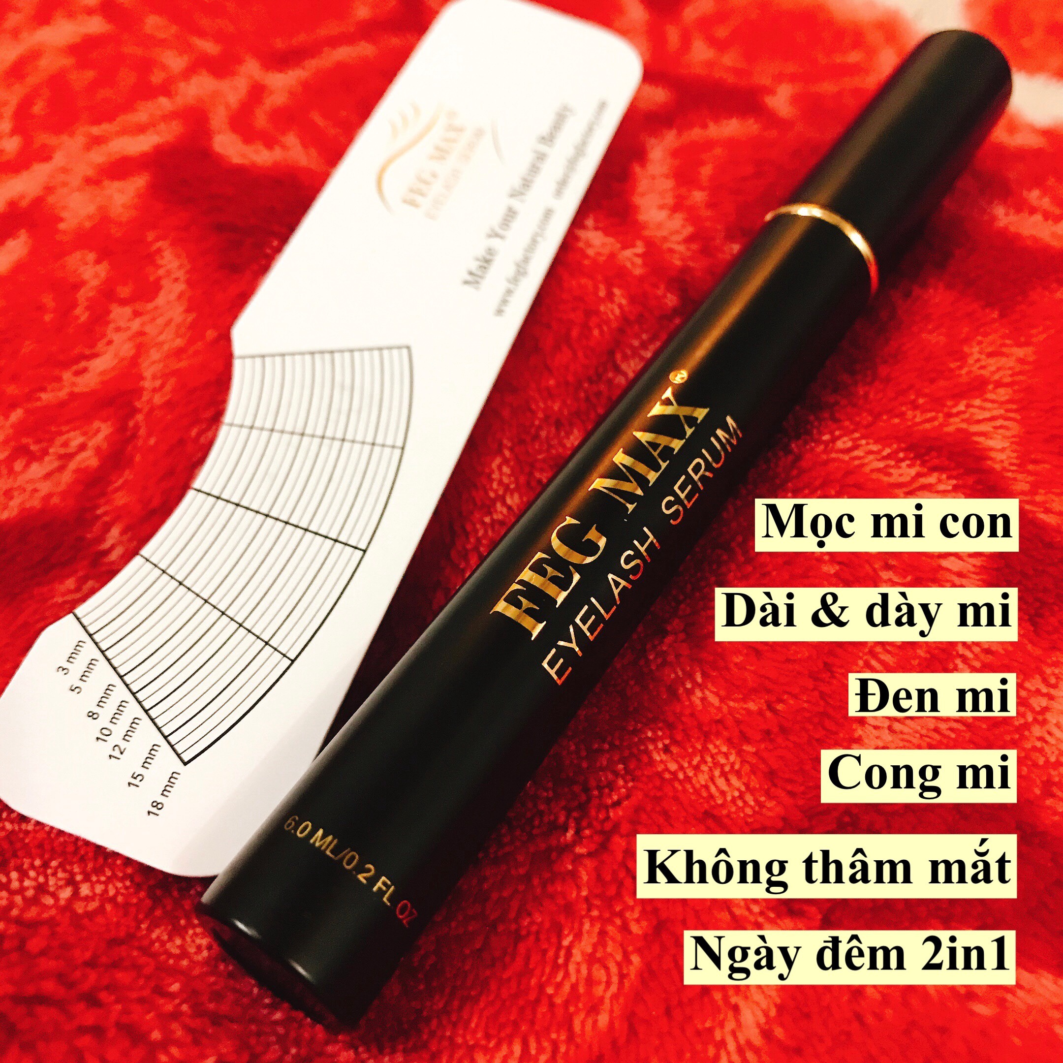 Alternative view of Dưỡng Mi Feg Max Ngày Đêm 2in1 - Bản Cải Tiến Mi Dài Và Dày Siêu Hiệu Quả - Mỹ Phẩm 24h