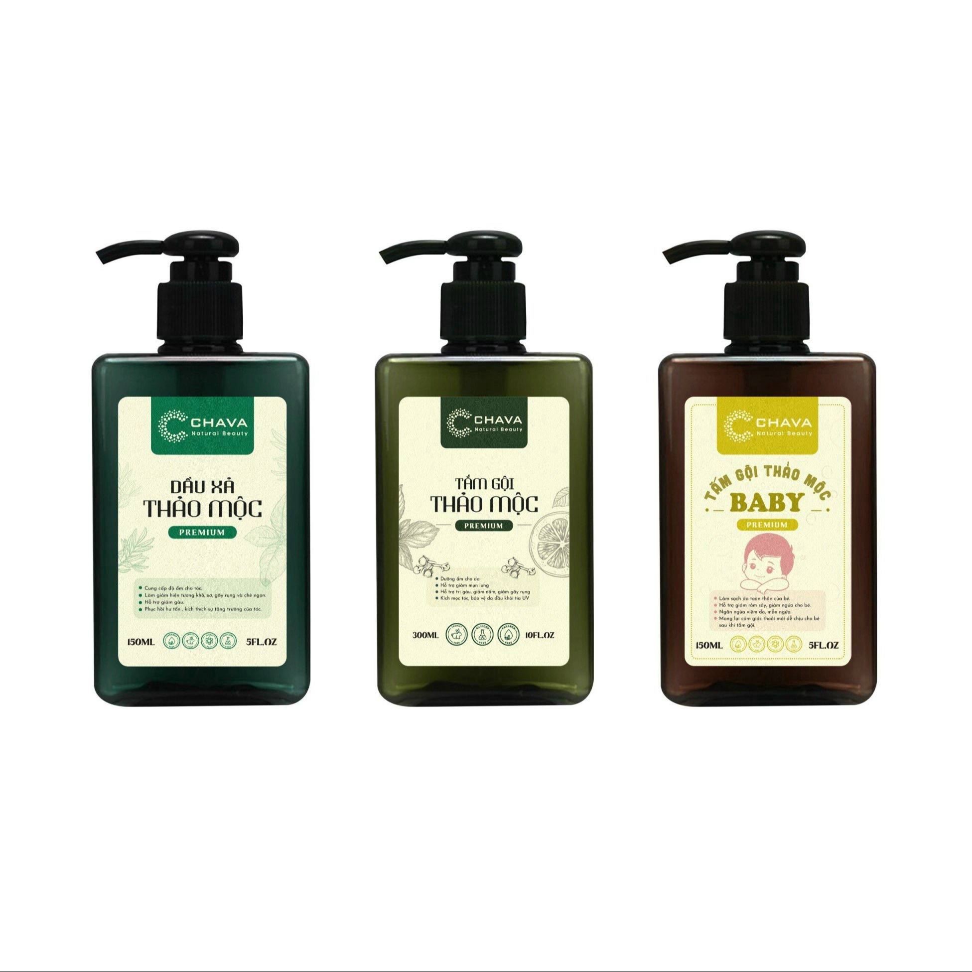 Alternative view of [ưu Đãi Ra Mắt] - Dầu Xả Thảo Mộc Premium 150ml - Chava Natural Beauty