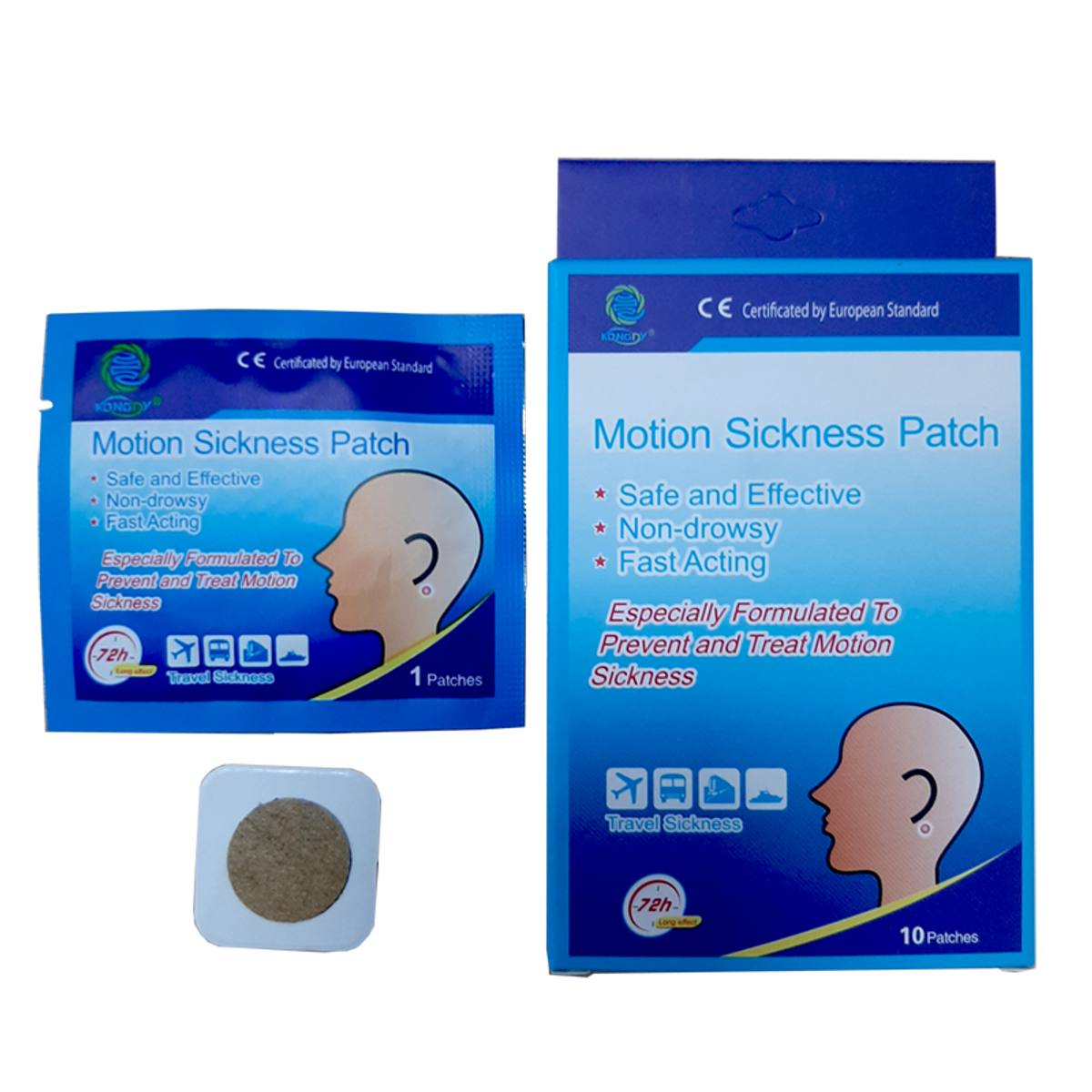 Alternative view of Miếng Dán Motion Sickness Patch Chống Say Tàu Xe Giảm Triệu Chứng Buồn Nôn, Chóng Mặt - Kong Di