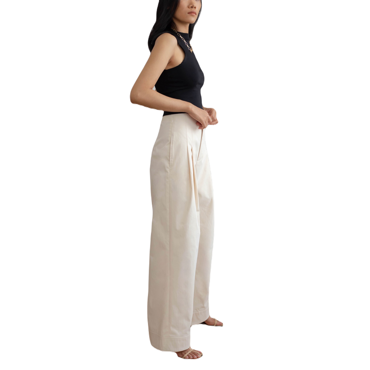 Alternative view of Quần Biege Trousers - Conin